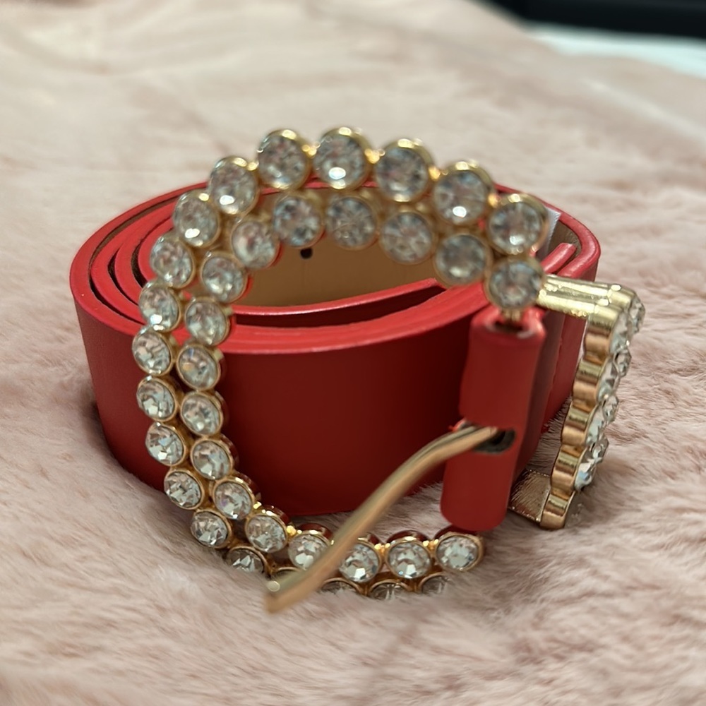 Red and Gold with Crystals